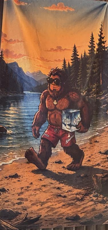 Kokanee Sasquatch Beach Towel