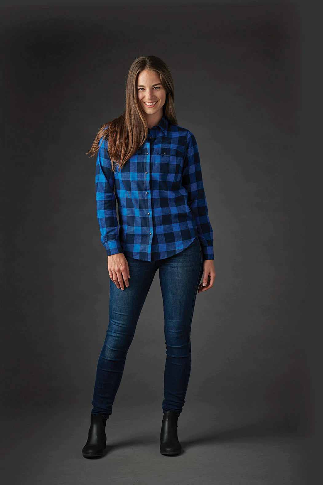 Women's Stormtech Logan Snap Front Shirt- Kokanee